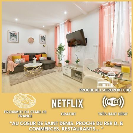 Le Nid Douillet Appartement Confortable A 5 Min Du Stade De France Et Proche De L'Aeroport Cdg Сен-Дені Екстер'єр фото